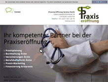 Tablet Screenshot of praxiseroeffnung.com